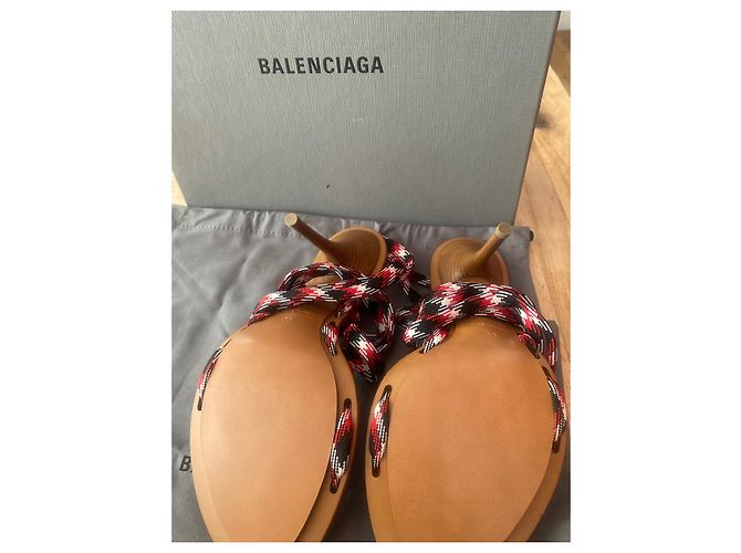 Sandali con lacci Balenciaga Blu Navy - vista 4