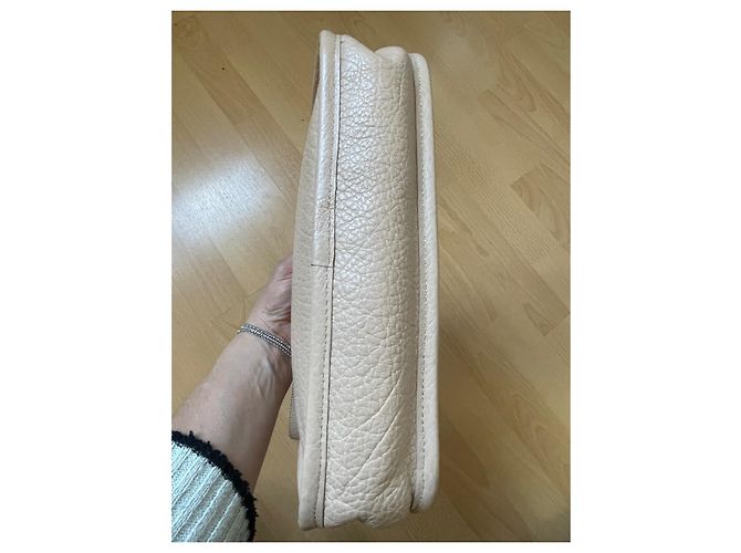 Chanel Baguette Tasche Leder Beige - Ansicht 3