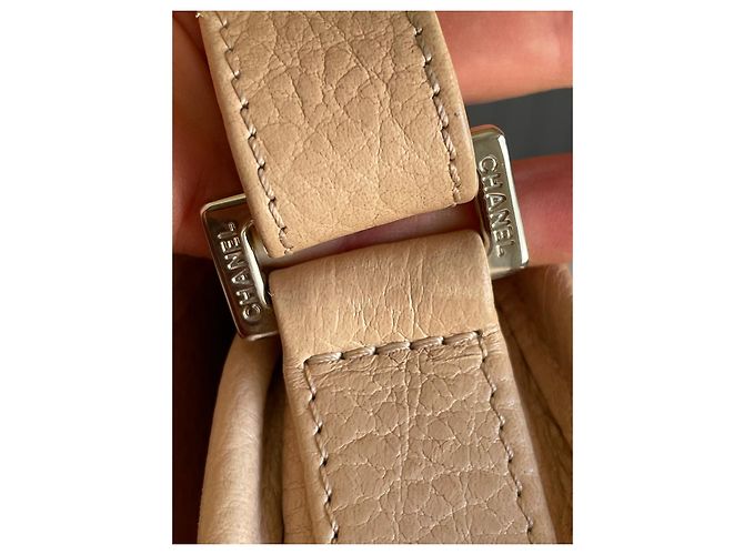 Chanel Baguette Tasche Leder Beige - Ansicht 5