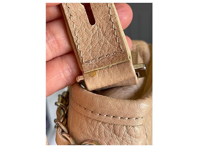 Chanel Baguette Tasche Leder Beige - Ansicht 7