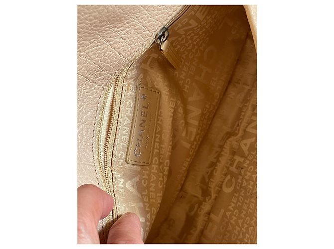 Chanel Baguette Tasche Leder Beige - Ansicht 8