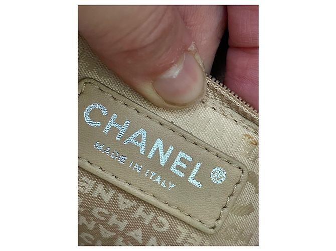 Chanel Baguette Tasche Leder Beige - Ansicht 9