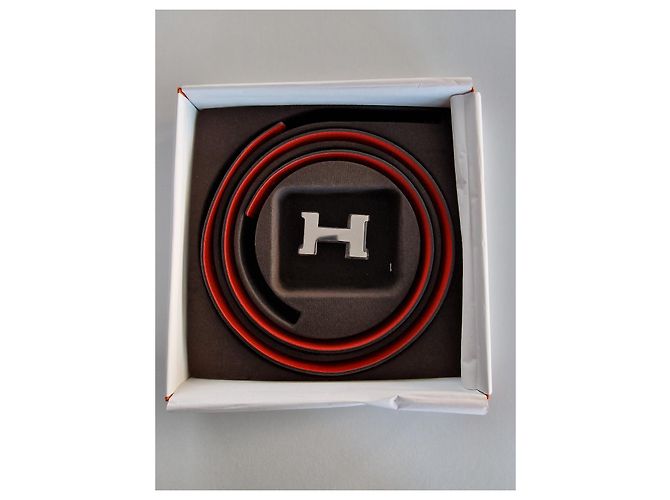 Hermès Wendegürtel H Leder Anemone Capucine - Ansicht 4