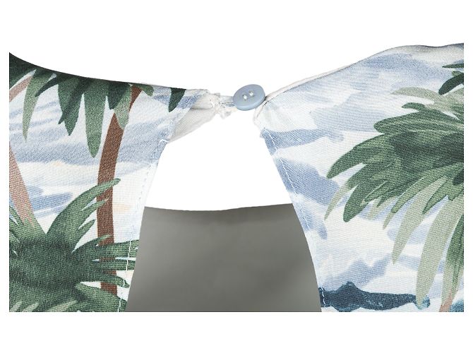 Valentino Hawaiian Couture Cape-Kleid Mehrfarben - Ansicht 6