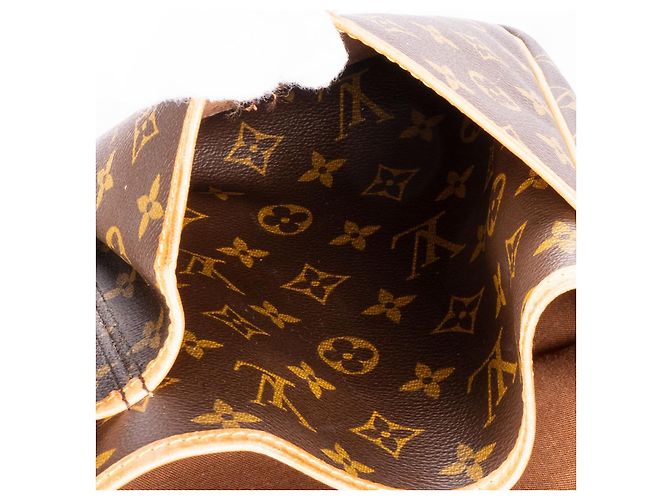 Borsa a tracolla a tracolla Gibeciere GM in tela monogramma Louis Vuitton Marrone - vista 11