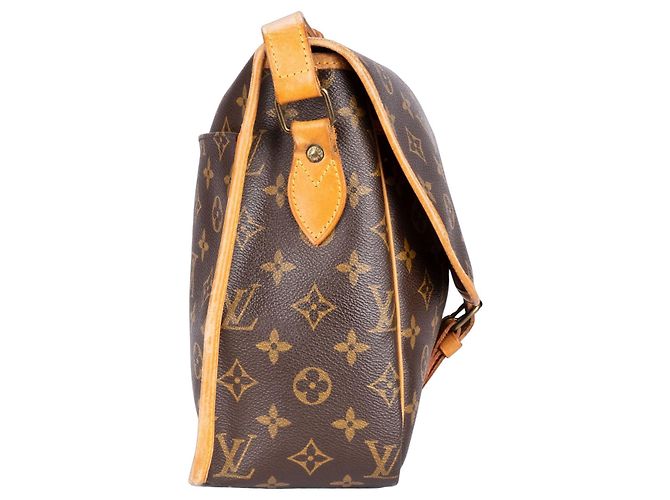 Borsa a tracolla a tracolla Gibeciere GM in tela monogramma Louis Vuitton Marrone - vista 3