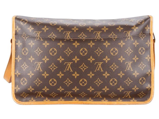Borsa a tracolla a tracolla Gibeciere GM in tela monogramma Louis Vuitton Marrone - vista 4