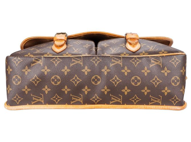 Borsa a tracolla a tracolla Gibeciere GM in tela monogramma Louis Vuitton Marrone - vista 6