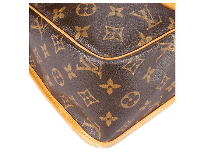 Borsa a tracolla a tracolla Gibeciere GM in tela monogramma Louis Vuitton Marrone - vista 7