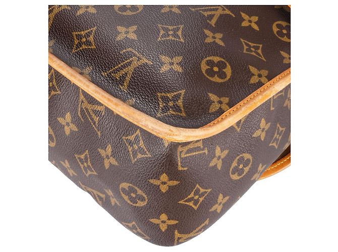 Borsa a tracolla a tracolla Gibeciere GM in tela monogramma Louis Vuitton Marrone - vista 8
