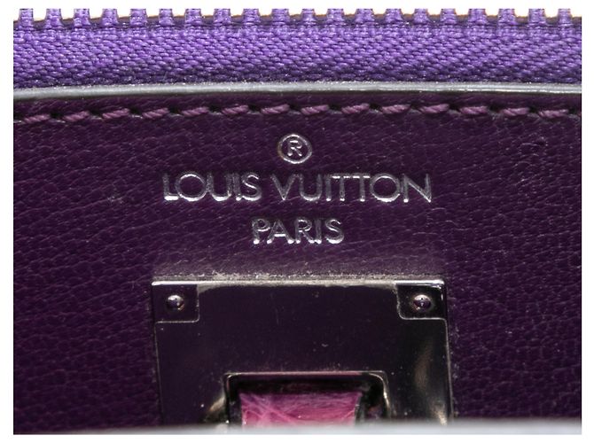 Borsa Louis Vuitton Crocodile City Steamer MM viola Porpora - vista 10