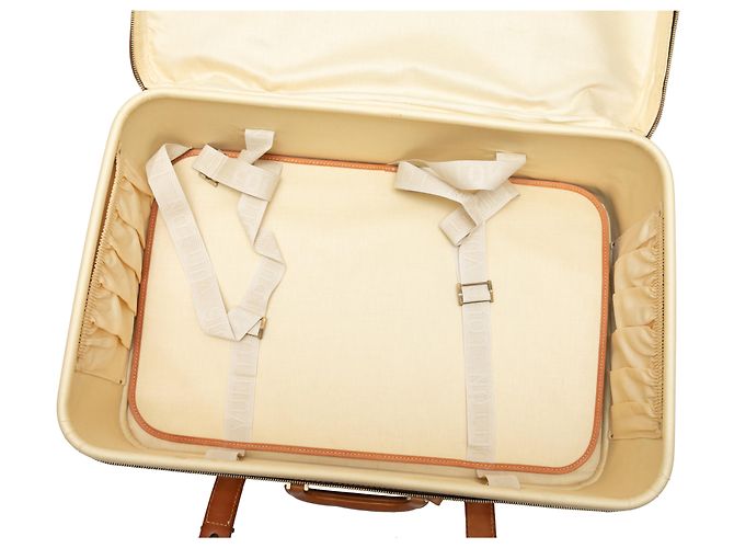 Valigia vintage con monogramma Louis Vuitton marrone - vista 5
