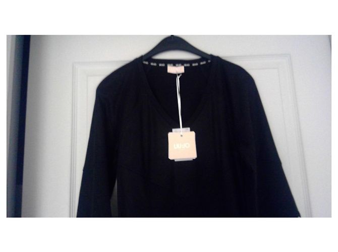 Liu.Jo Midi Kleid Schwarz aus Polyester Größe 38 - Ansicht 2