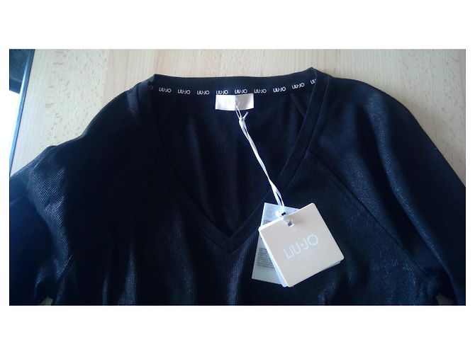 Liu.Jo Midi Kleid Schwarz aus Polyester Größe 38 - Ansicht 7