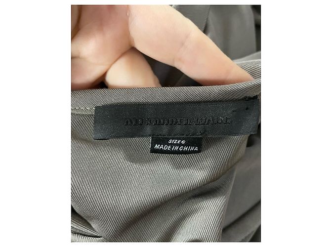 Vestido Midi Asimétrico Alexander Wang en Rayón Verde - vista 2