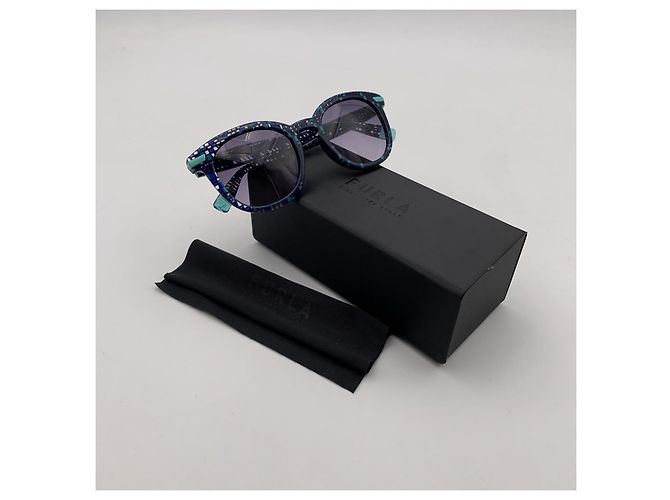 Furla Mintblaue Damen-Sonnenbrille SFU036 0GB2 49/22 140 MM - Ansicht 6