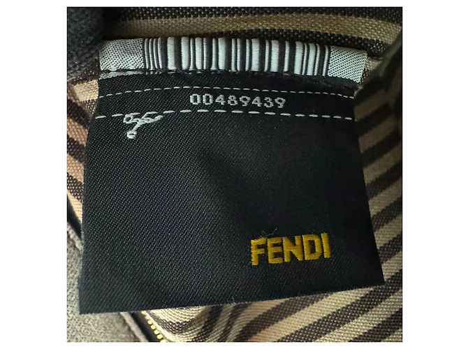 Borsa a tracolla Fendi Monogram Mamma Zucchino Bronzo - vista 16