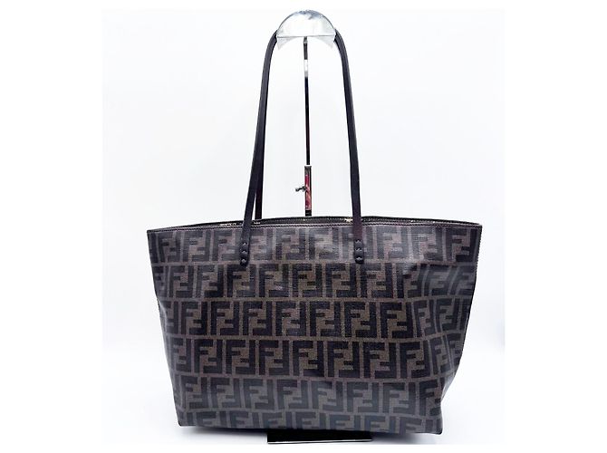 Borsa a tracolla Fendi Monogram Mamma Zucchino Bronzo - vista 2