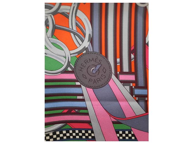 Hermès Seidentuch Brides et gris gris 90x90 cm Mehrfarben - Ansicht 3