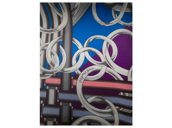 Hermès Seidentuch Brides et gris gris 90x90 cm Mehrfarben - Ansicht 6