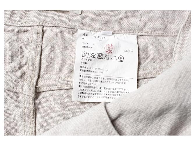 Junya Watanabe JUNYA WATANABÉ, Vaqueros de lino en beige - vista 7