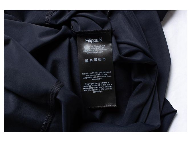 Filippa ksport, maxi abito elasticizzato blu navy - vista 6