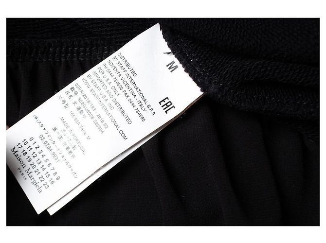 Maison Martin Margiela Maison Margiela, Jersey combinado con cuello redondo Negro - vista 6
