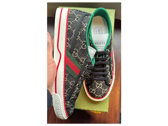 Sneaker Gucci Tenni 1977 Nero - vista 3