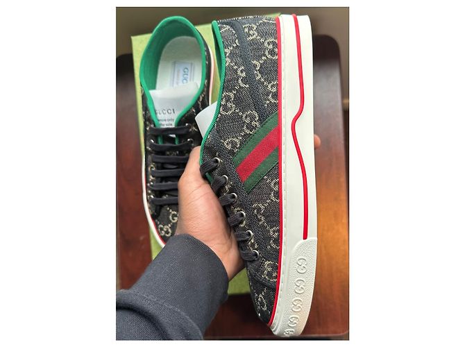 Sneaker Gucci Tenni 1977 Nero - vista 6