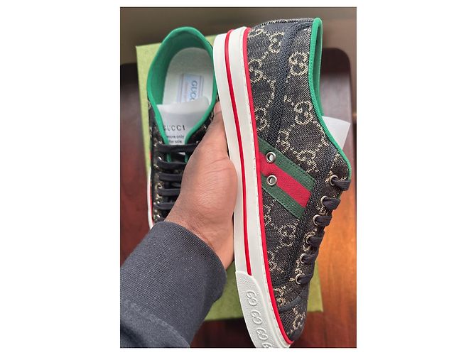 Sneaker Gucci Tenni 1977 Nero - vista 7