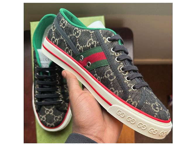 Sneaker Gucci Tenni 1977 Nero - vista 8