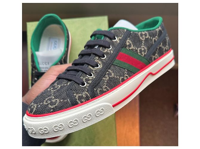 Sneaker Gucci Tenni 1977 Nero - vista 9