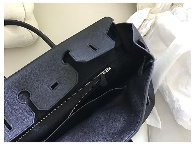 Hermès Birkin 35 in pelle Togo nera Nero - vista 10