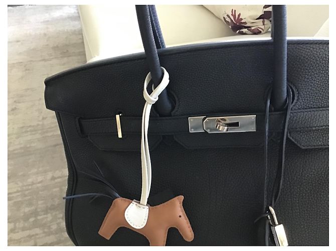 Hermès Birkin 35 in pelle Togo nera Nero - vista 12