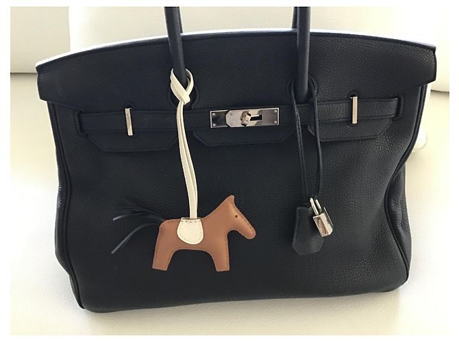 Hermès Birkin 35 in pelle Togo nera Nero - vista 13