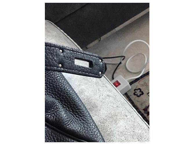 Hermès Birkin 35 in pelle Togo nera Nero - vista 15