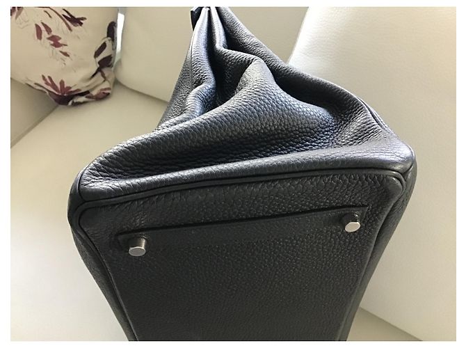 Hermès Birkin 35 in pelle Togo nera Nero - vista 6