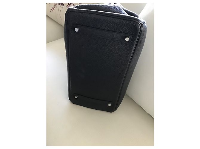 Hermès Birkin 35 in pelle Togo nera Nero - vista 7