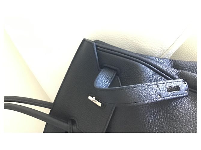 Hermès Birkin 35 in pelle Togo nera Nero - vista 8