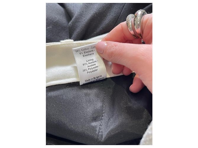 JOSEPH Pantaloni T.FR 34 Cotone Nero - vista 6