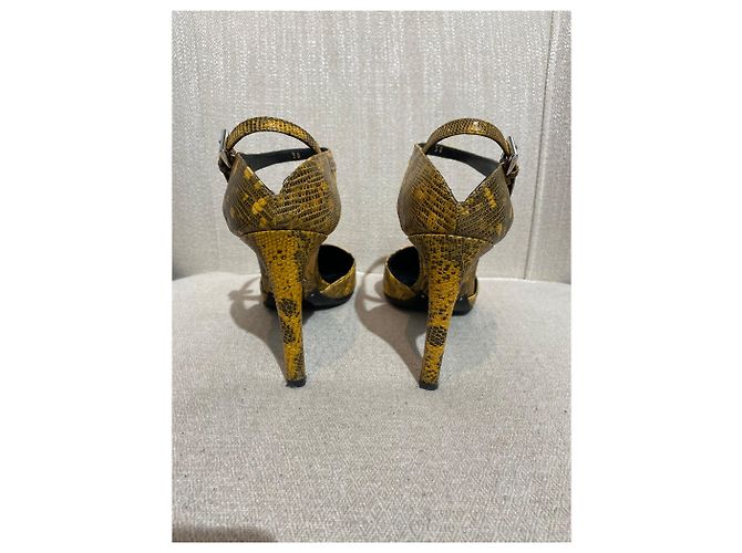 PRADA Tacchi T.EU 38 Pelli esotiche Giallo - vista 5