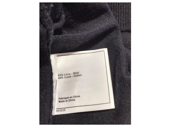 CHANEL Strickwaren & Sweatshirts T.International XS Wolle Schwarz - Ansicht 6