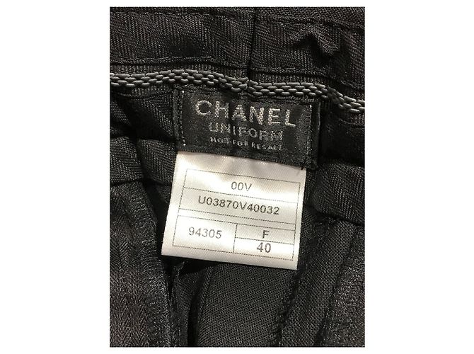 CHANEL Hosen T.International M Polyester Schwarz - Ansicht 5
