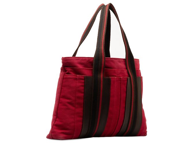 Hermès Borsa tote orizzontale MM Hermes Sac Troca rossa Rosso - vista 2