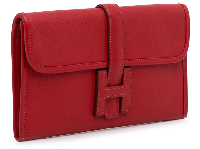 Hermès Cartera roja Hermes Swift Jige Duo - vista 2