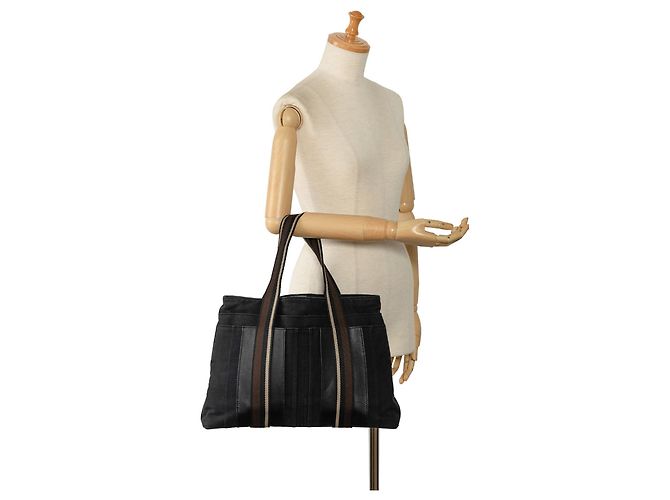 Hermès Borsa tote orizzontale MM Hermes Sac Troca nera Nero - vista 8