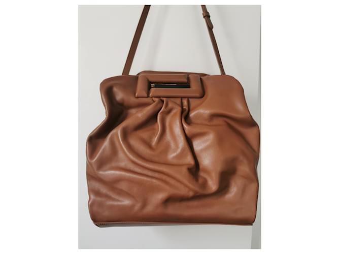 Bolso Lancel Cocoon de cuero marrón Castaño Gris Gold hardware - vista 3