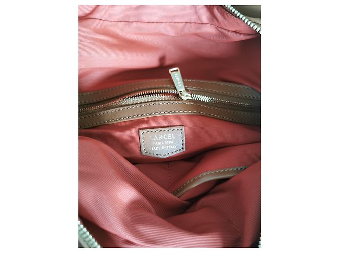Bolso Lancel Cocoon de cuero marrón Castaño Gris Gold hardware - vista 4