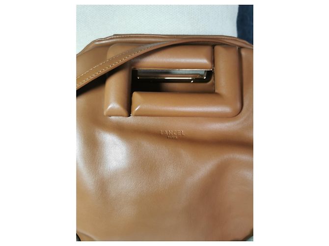 Bolso Lancel Cocoon de cuero marrón Castaño Gris Gold hardware - vista 8