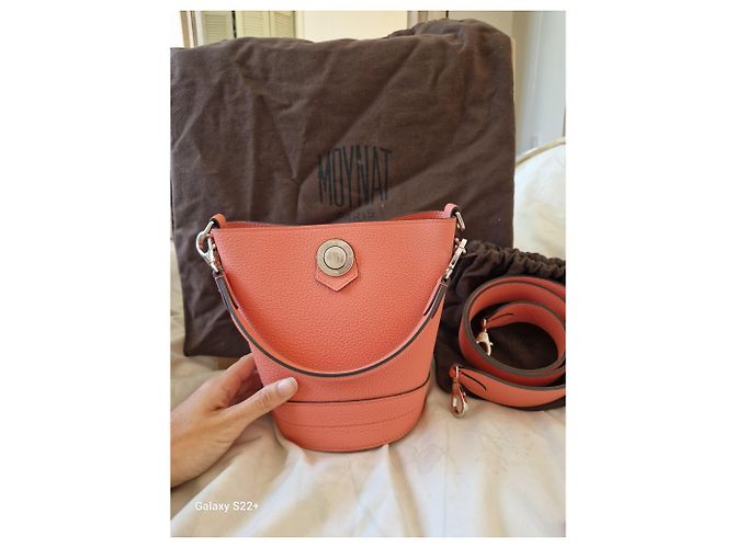 Moynat Baluchon BB Corallo in pelle di vitello pony - vista 4
